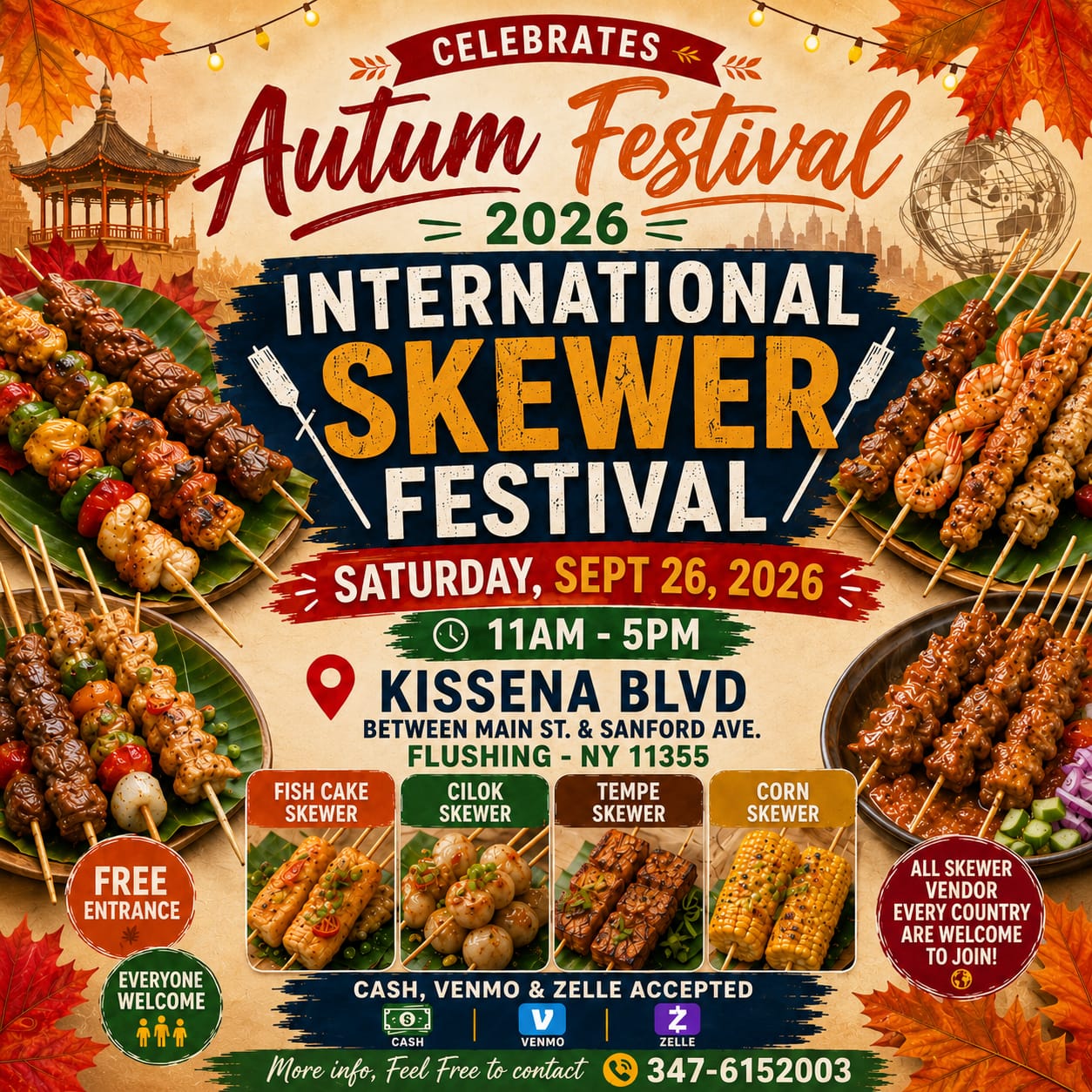 Autumn Festival 2026 — International Skewer Festival poster